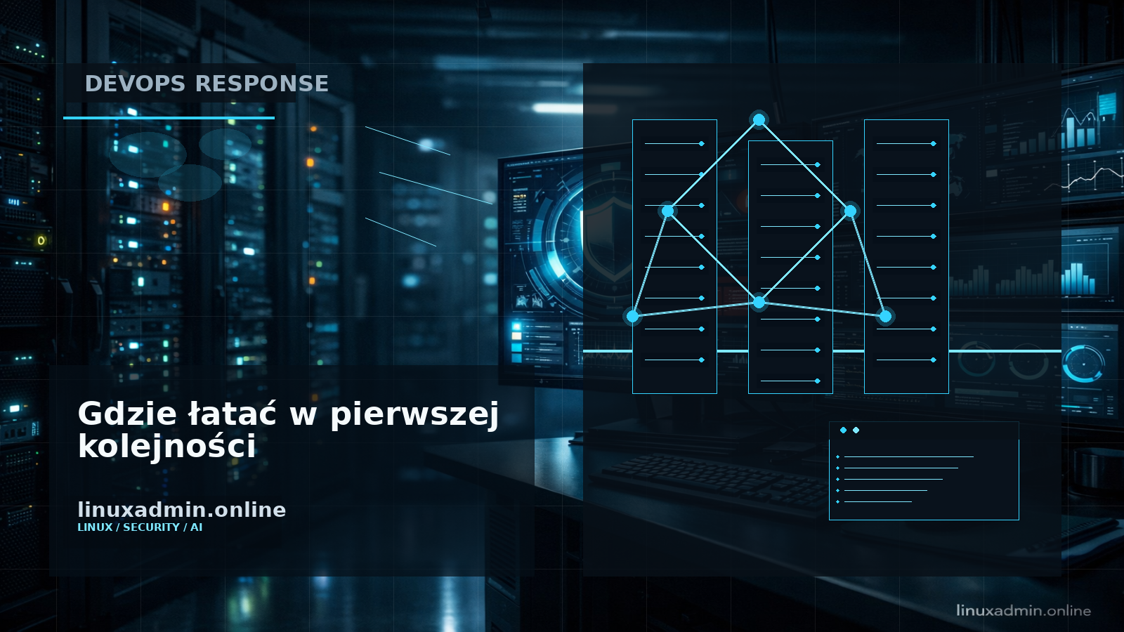 Diagram priorytetów aktualizacji kernela dla węzłów Kubernetes, runnerów CI i serwerów bastionowych