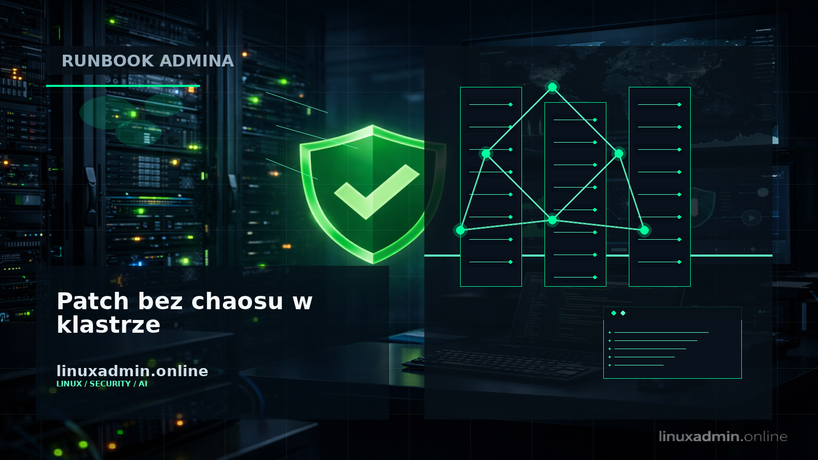 Techniczna checklista aktualizacji węzła Kubernetes z poleceniami cordon drain update restart uncordon