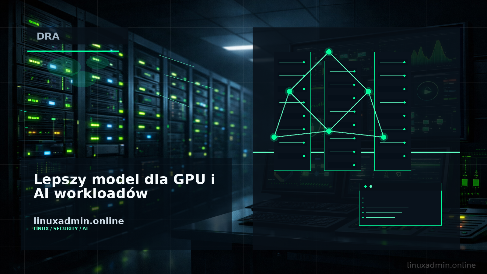 Diagram alokacji GPU i akceleratorów przez Dynamic Resource Allocation w Kubernetes